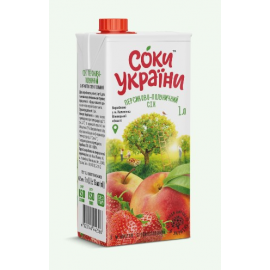 Персиково-полуничний сік